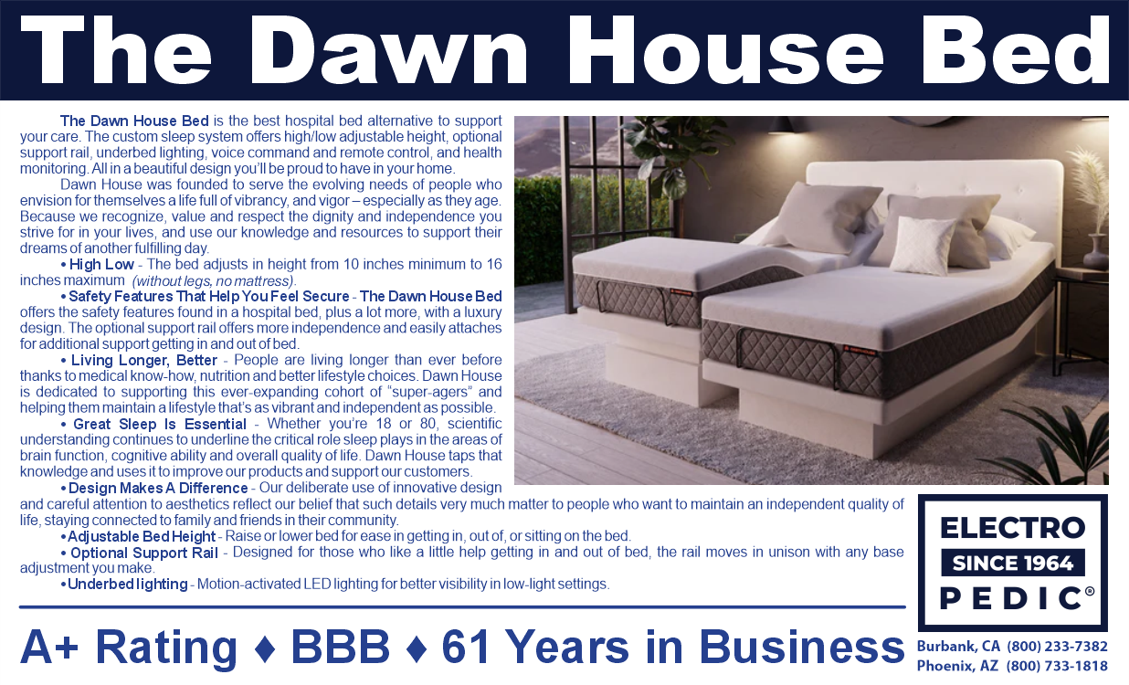 Phoenix Dawn House adjustable bed by Electropedic